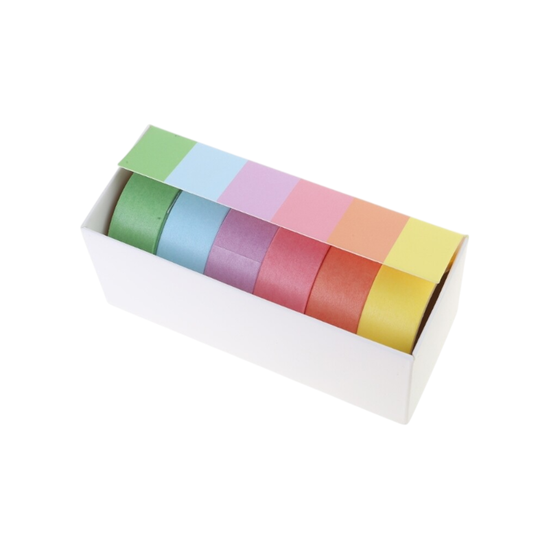 6 Rolls of Washi Tape Set 1 cm
