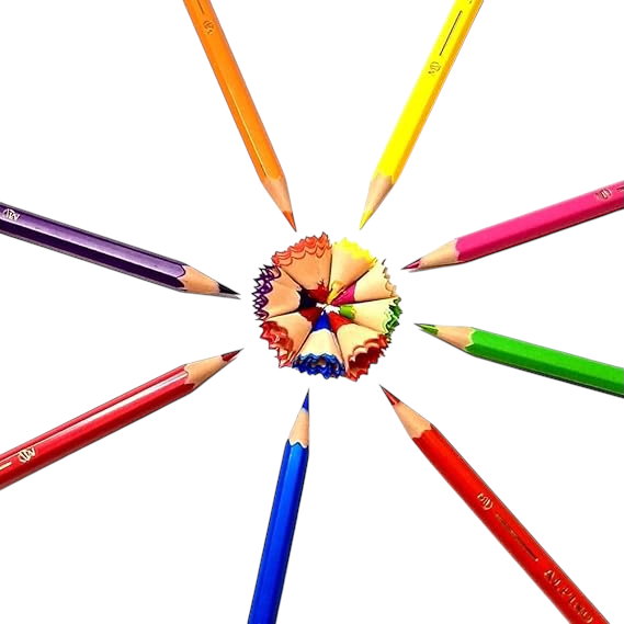 Alpino 12 colored pencils in a metal box
