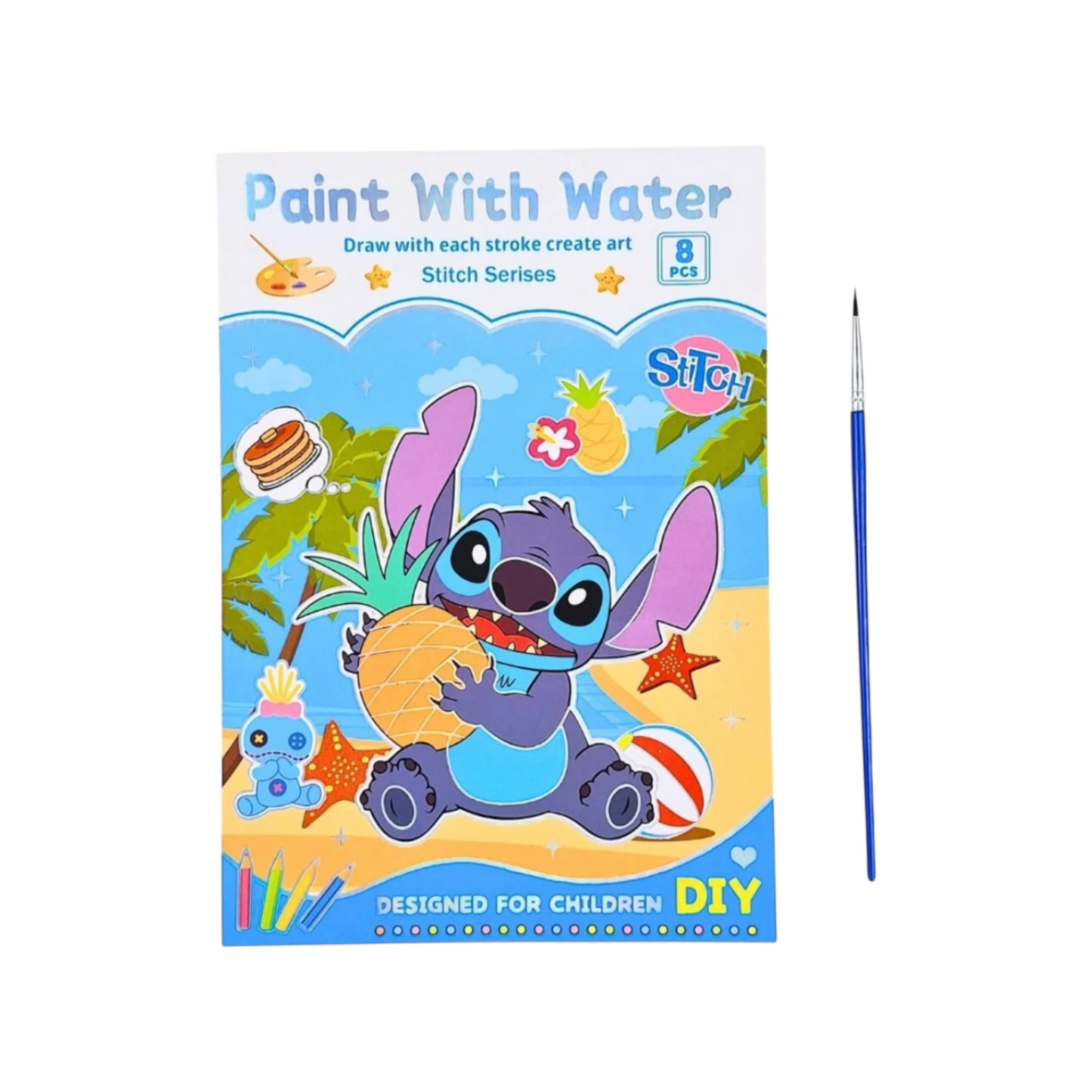 Paint With Watercolor Notebook 8 PCS - Designed For Children