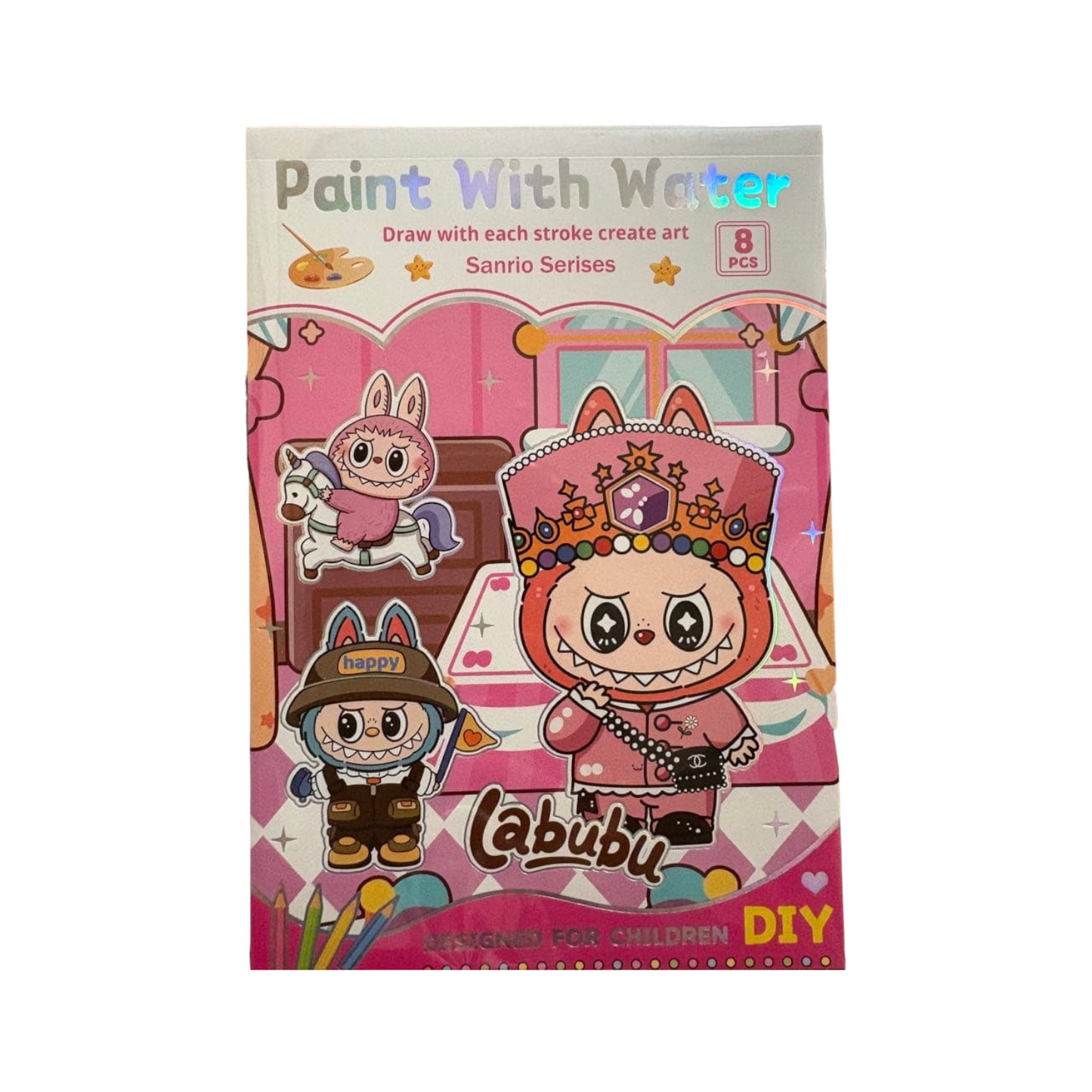 Paint With Watercolor Notebook 8 PCS - Designed For Children
