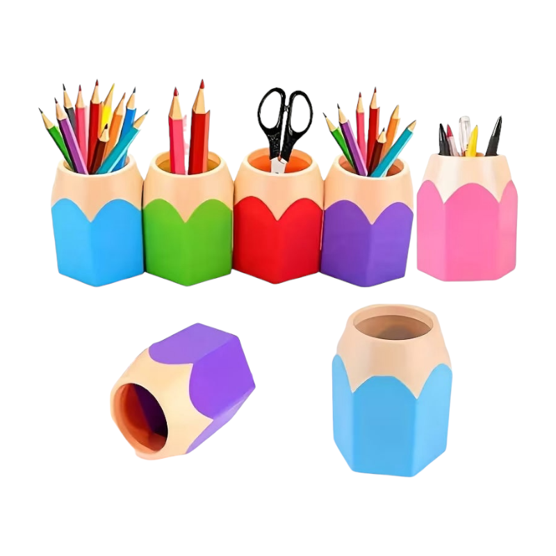 Pencil-Shaped Holders Designed for Organized Storage