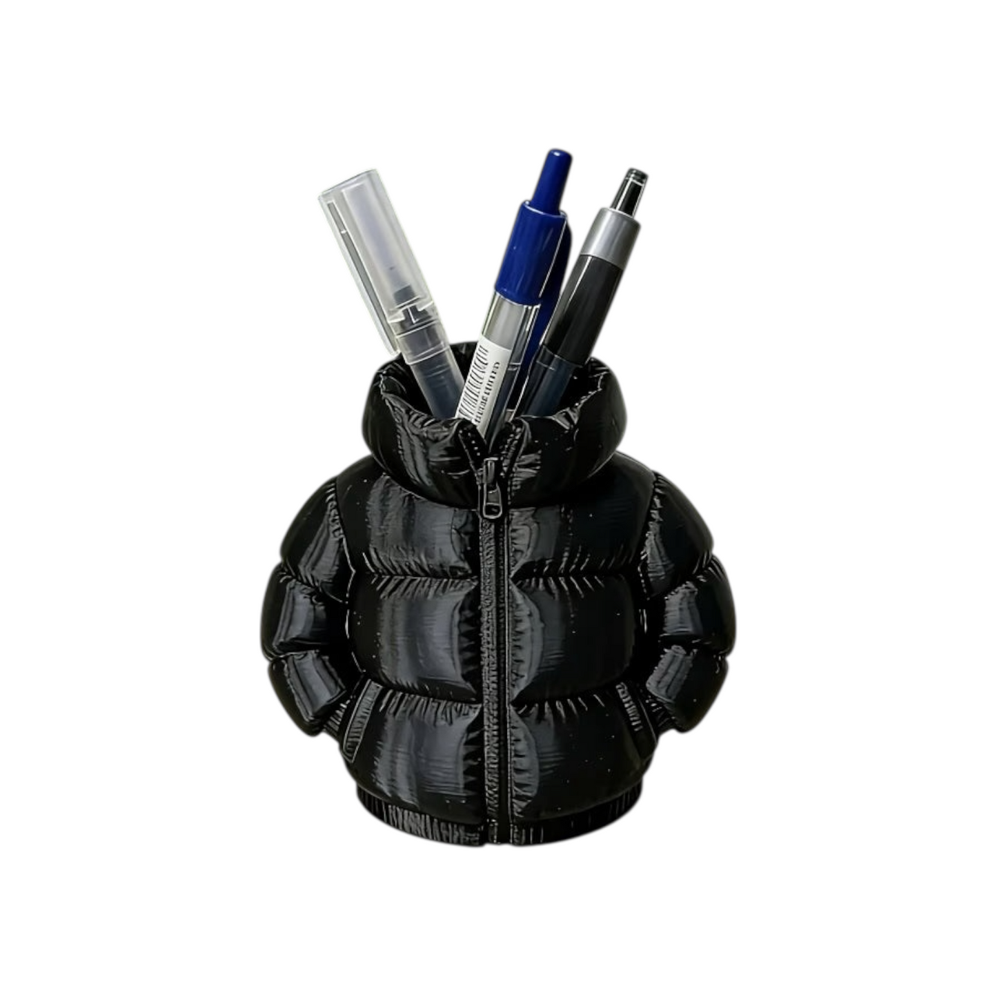 Puffer Jacket Desk Pen Holder – 3D Printable