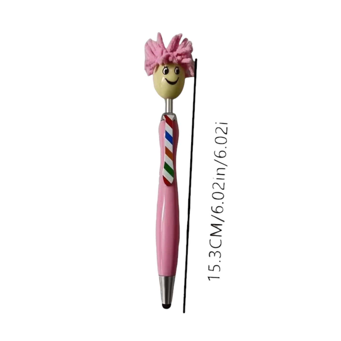 Retractable Fine Writing Tools. Made of plastic Featuring a Round Plastic Body - 1 Pen