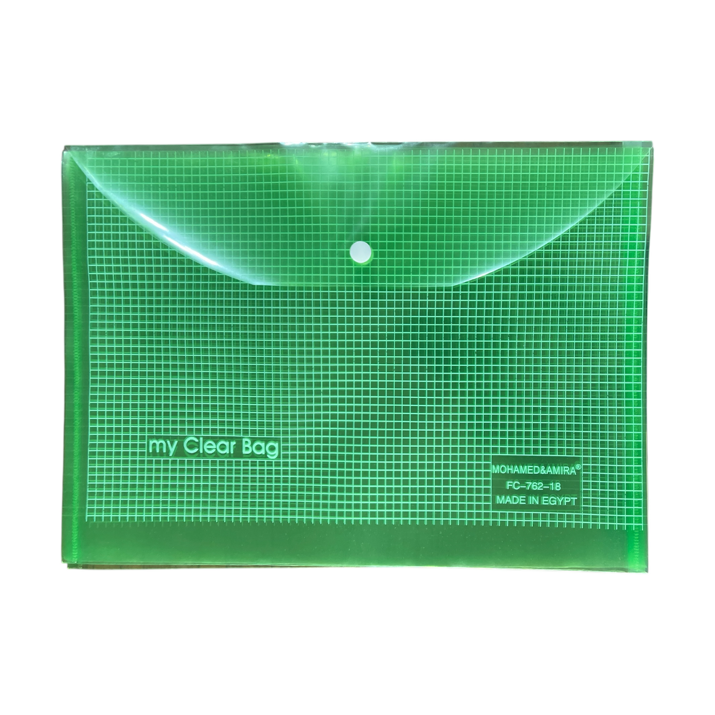 My Clear Envelope Folder with Button, Size A4 - FC-762-18