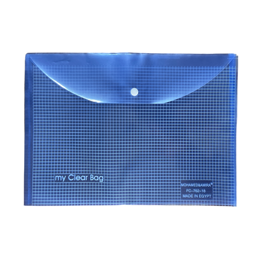 My Clear Envelope Folder with Button, Size A4 - FC-762-18