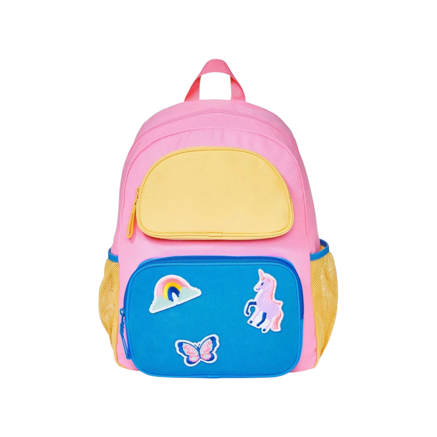 Kids' 16" Colorblock with Removable Patches Two Pocket Backpack