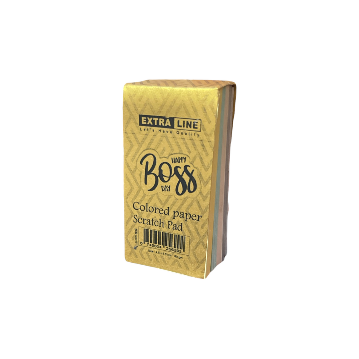 Notebook color paper cardboard back 200 sheets 80g 4.5 x 8.5cm Extra Line