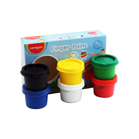 Keyroad Classic Finger Paint Colors 6 Colors 25 ml Washable
