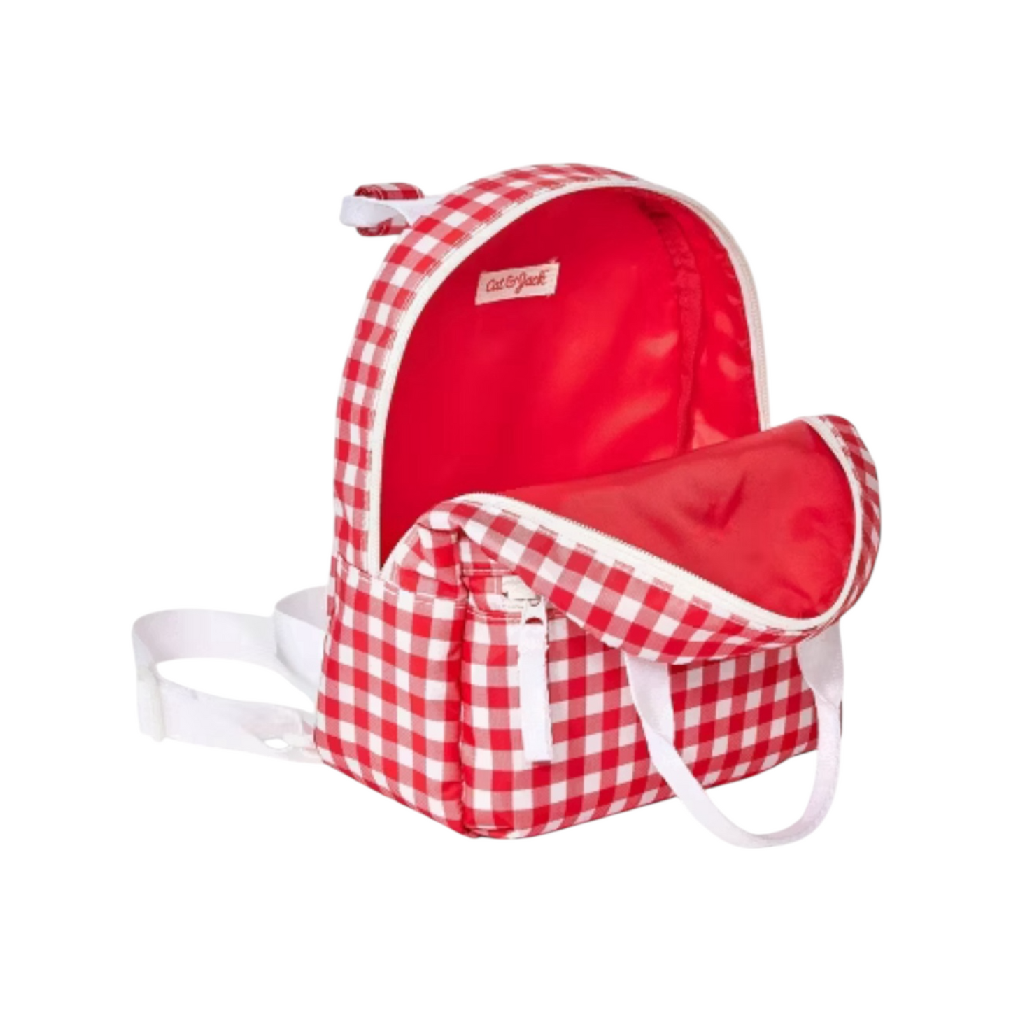 Girls' 10" Cherry and Gingham Mini Backpack