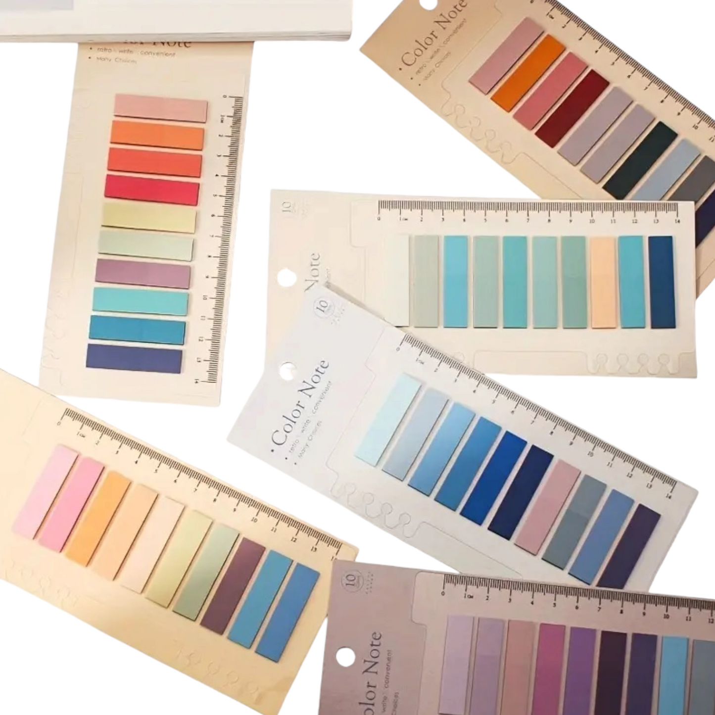 400 pcs Self-Adhesive Sticky Tabs Sticky Index Tabs for Books Page Markers Transparent Sticky Notes Colorful Notebooks Flags Strip Sticky Notes