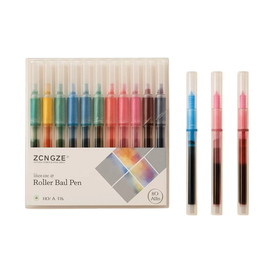 12 Colors Fine Tip Gel Pens – Smooth Writing & Bright Colors 0.5 mm