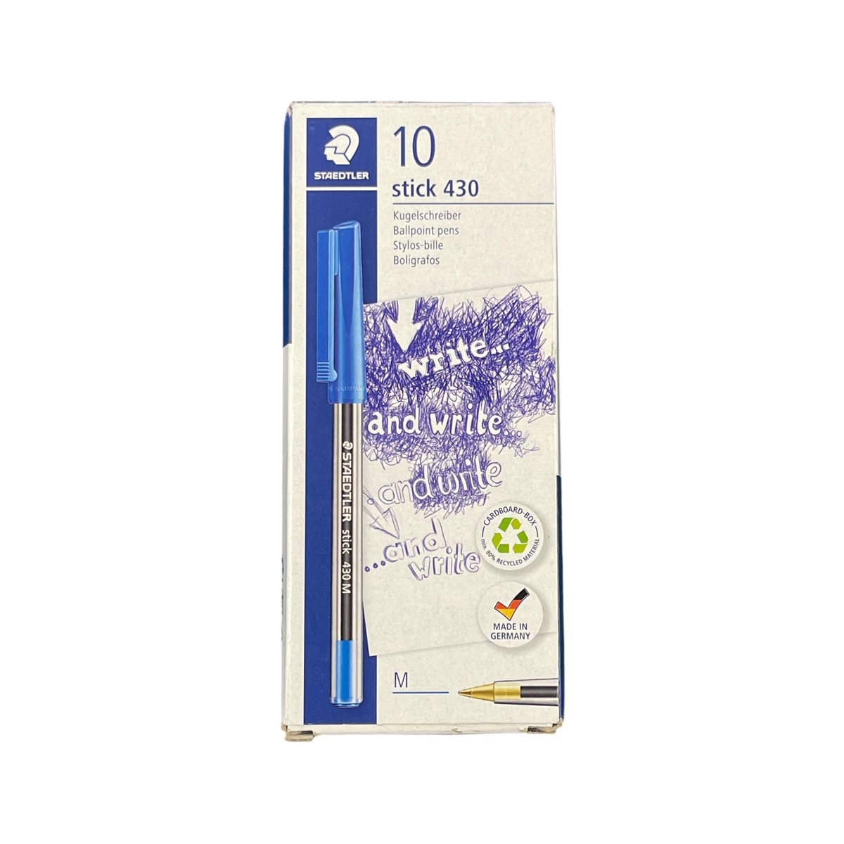 Staedtler Ballpoint Pen - Stick 430, 0.35 mm Blue