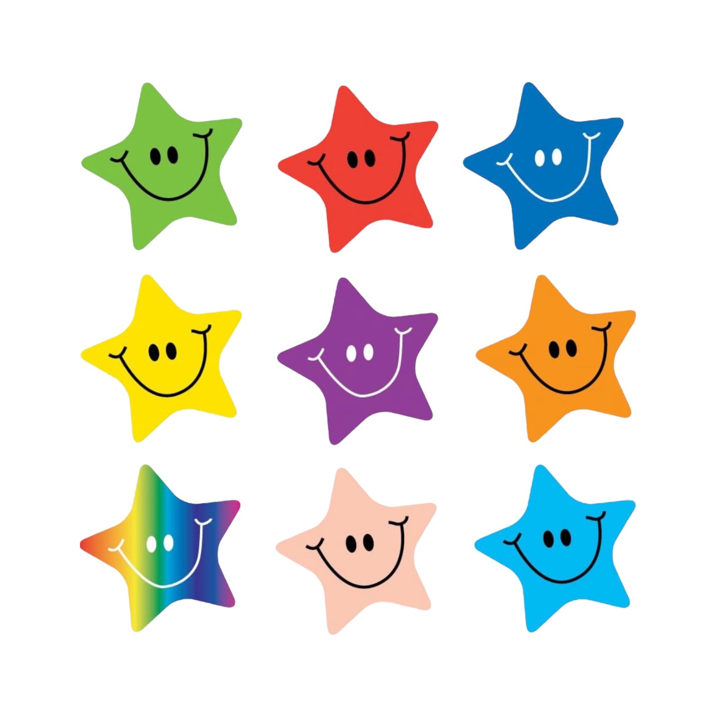 Superstickers Sticker Solutions Smiley Star Stickers Pack Of 180 180 X 25mm