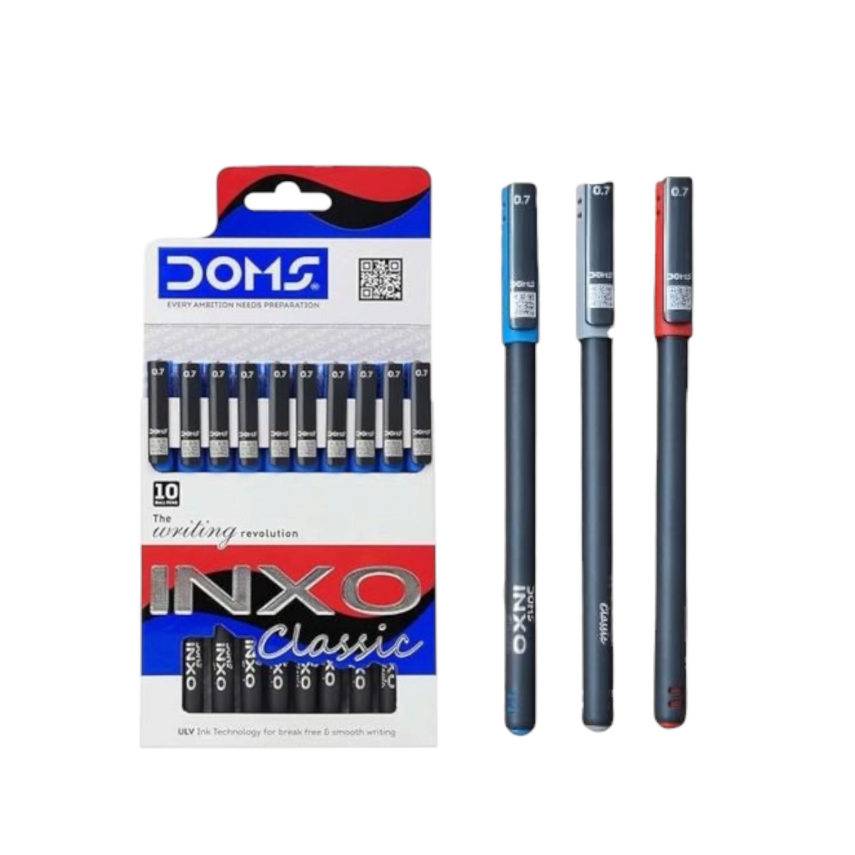 Doms Inxo Classic Multicolor Ballpoint Pen - 0.7 mm - 1 Pen