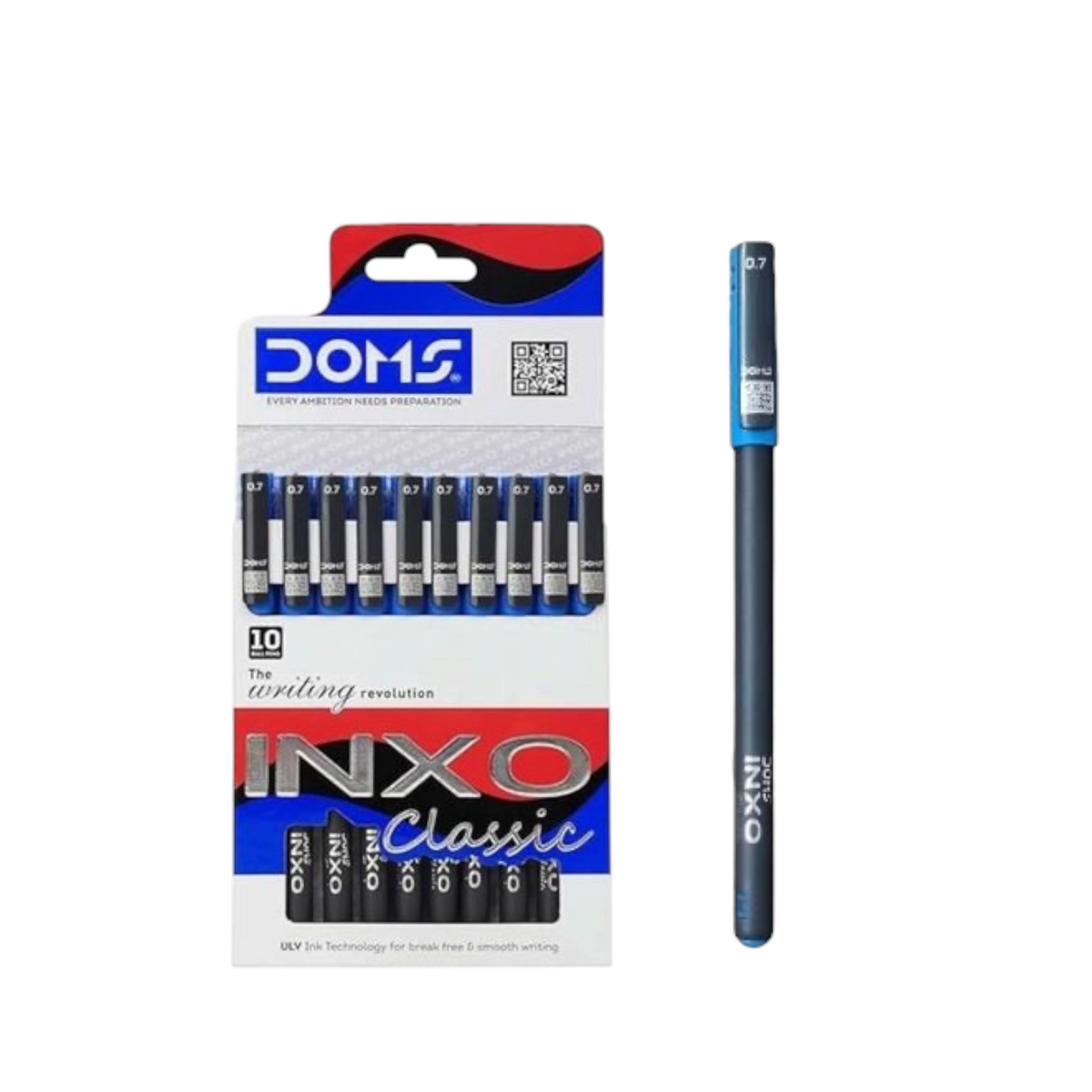 Doms Inxo Classic Multicolor Ballpoint Pen - 0.7 mm - 1 Pen