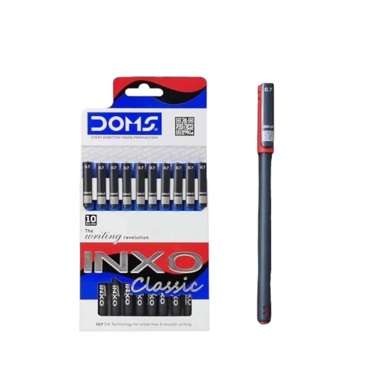 Doms Inxo Classic Multicolor Ballpoint Pen - 0.7 mm - 1 Pen