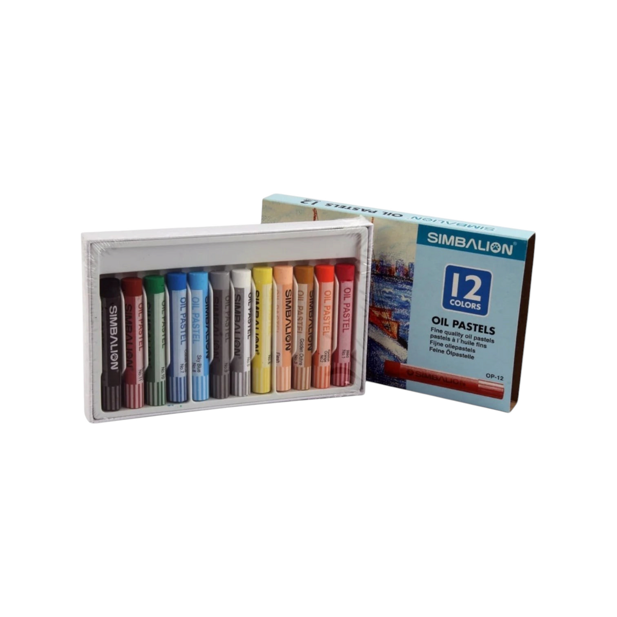 Coloring Roll For Kids + 12 Oil Pastel Colors