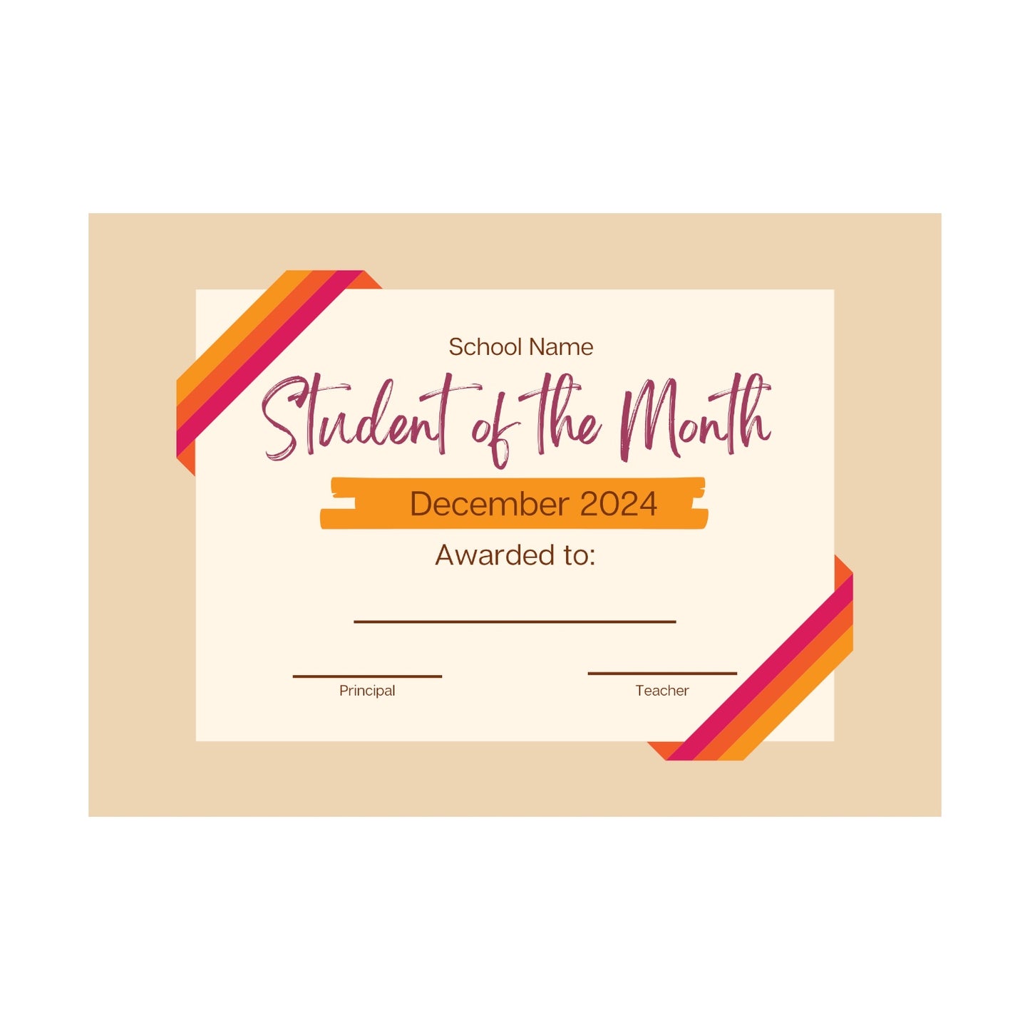 Student of the Month