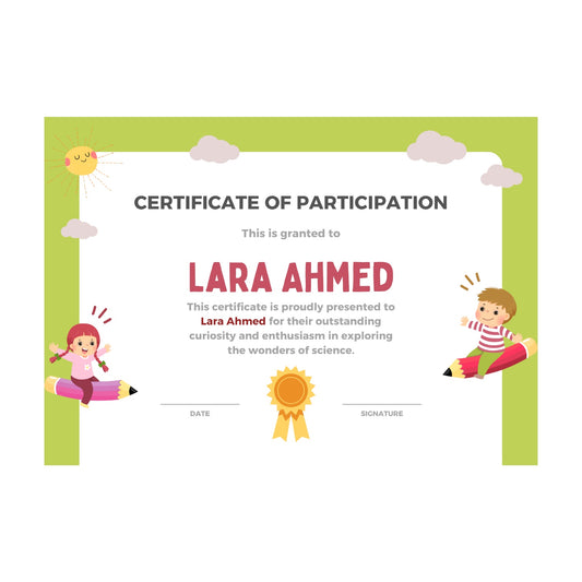 Certificate of Participation