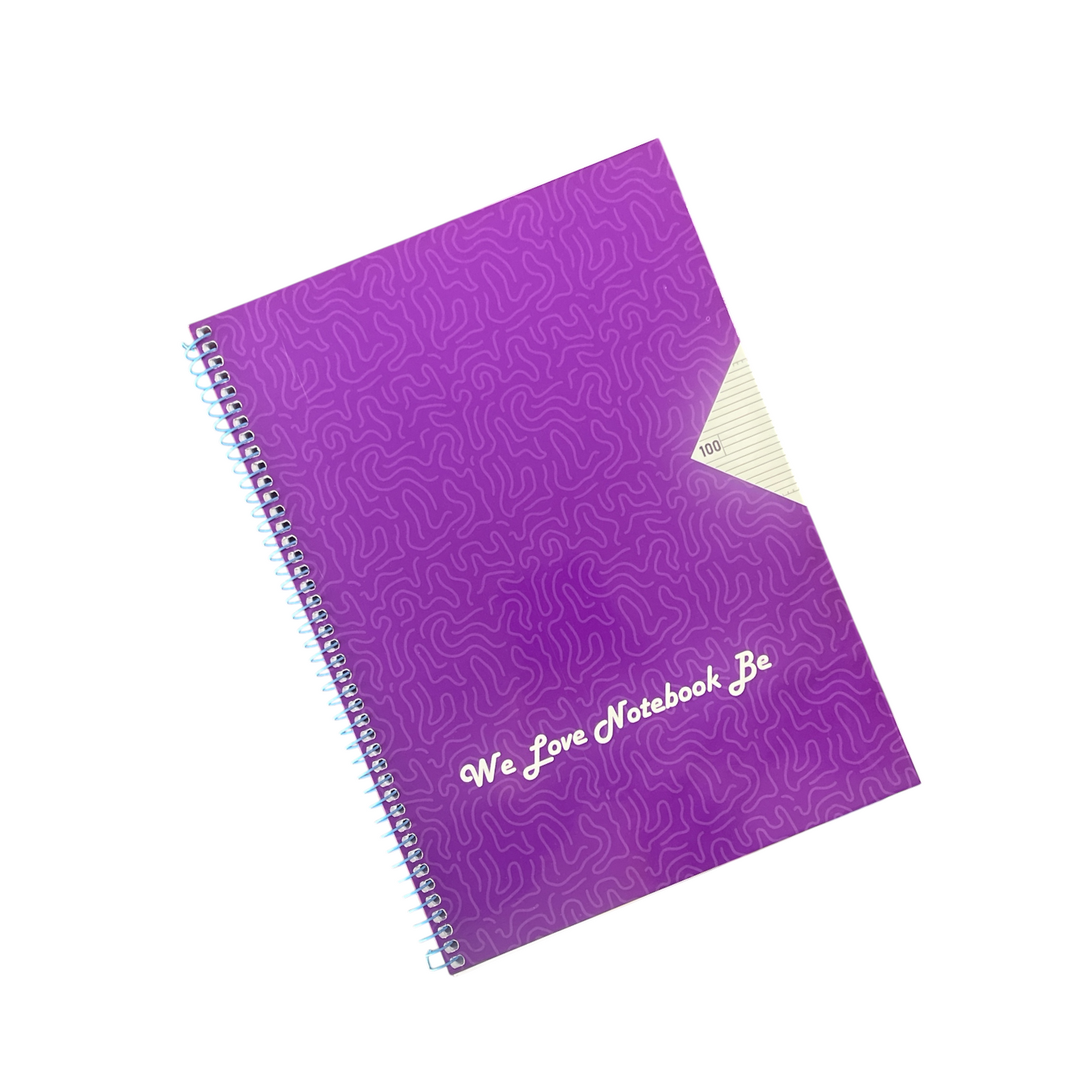 100 Sheets  2BE Wired Lined Notebook A4