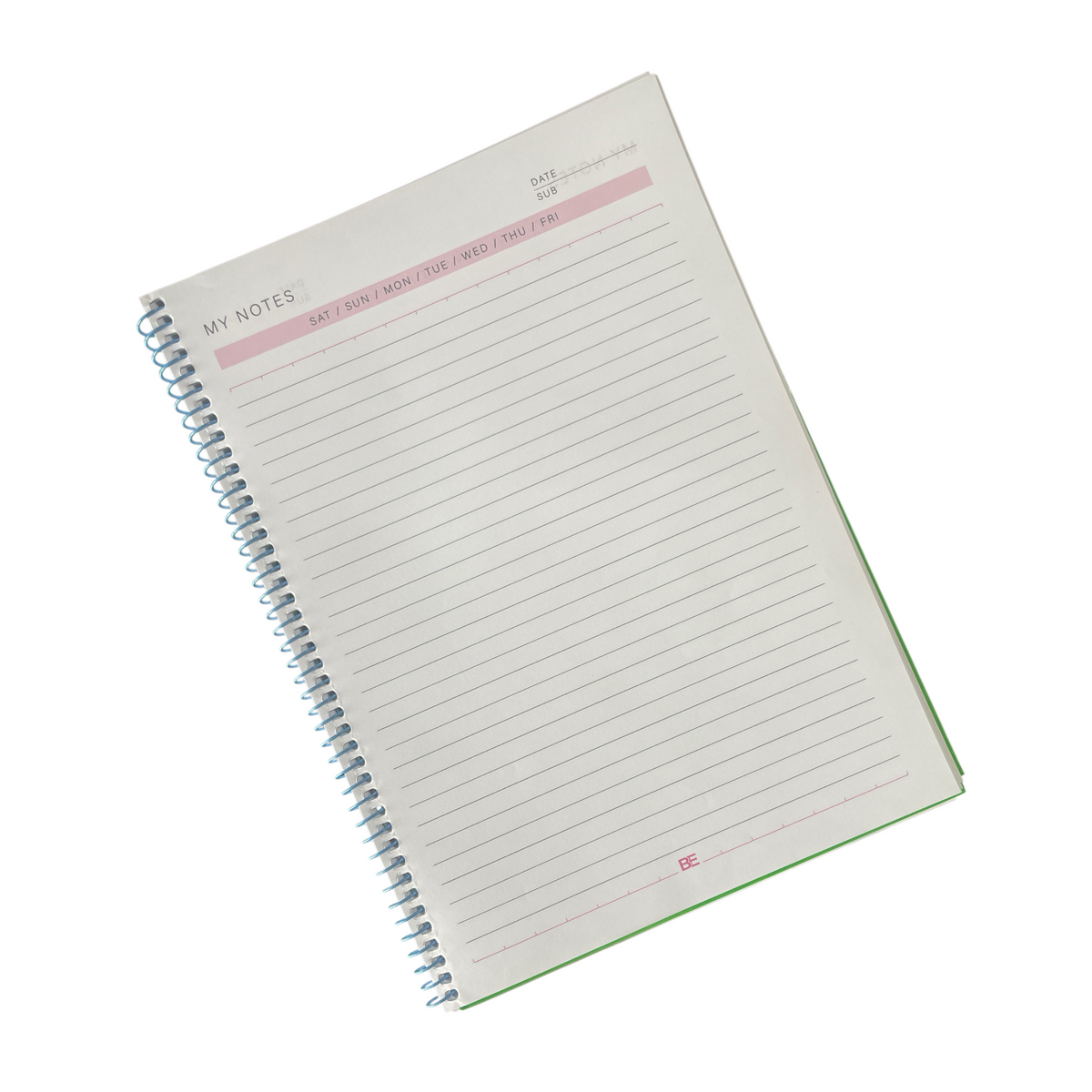 100 Sheets 2BE Wired Lined Notebook A4