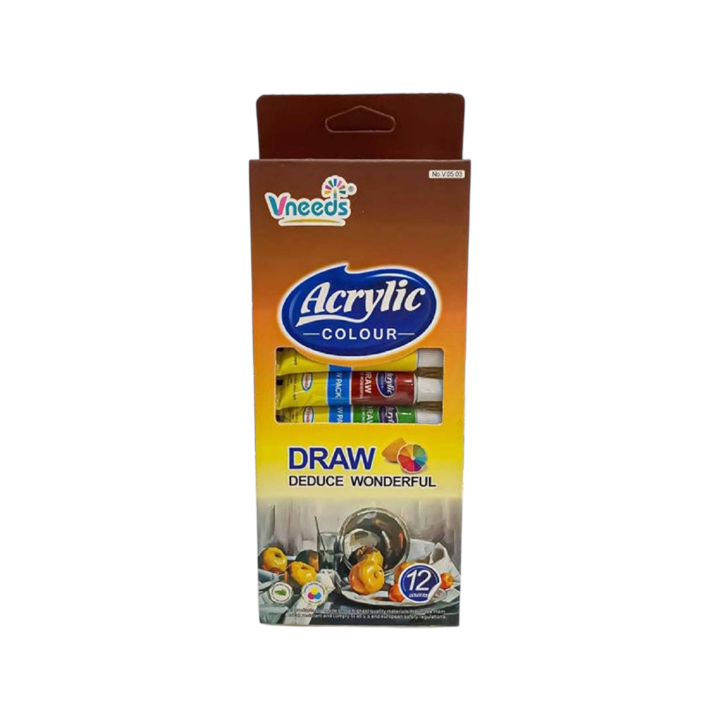 Vndeeds Acrylic Tube Color- 12 Tube