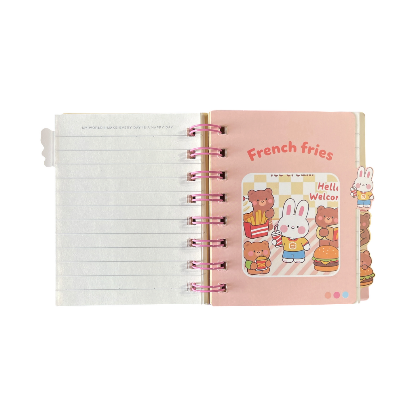 Spiral Binding Notebook with 4 Separators