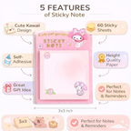 Sticky Notes Set Of 60 Sheet + Pen
