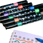 Double Line Outline Pen, Self-Outline Metallic Markers, 6 Colors