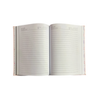 Elite Stationery House A5 hardcover notebook open to lined pages with date and memo fields