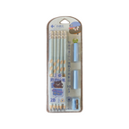 Cute Cartoon Set 10 Pencils with Eraser and Sharpener For Kids - 2B