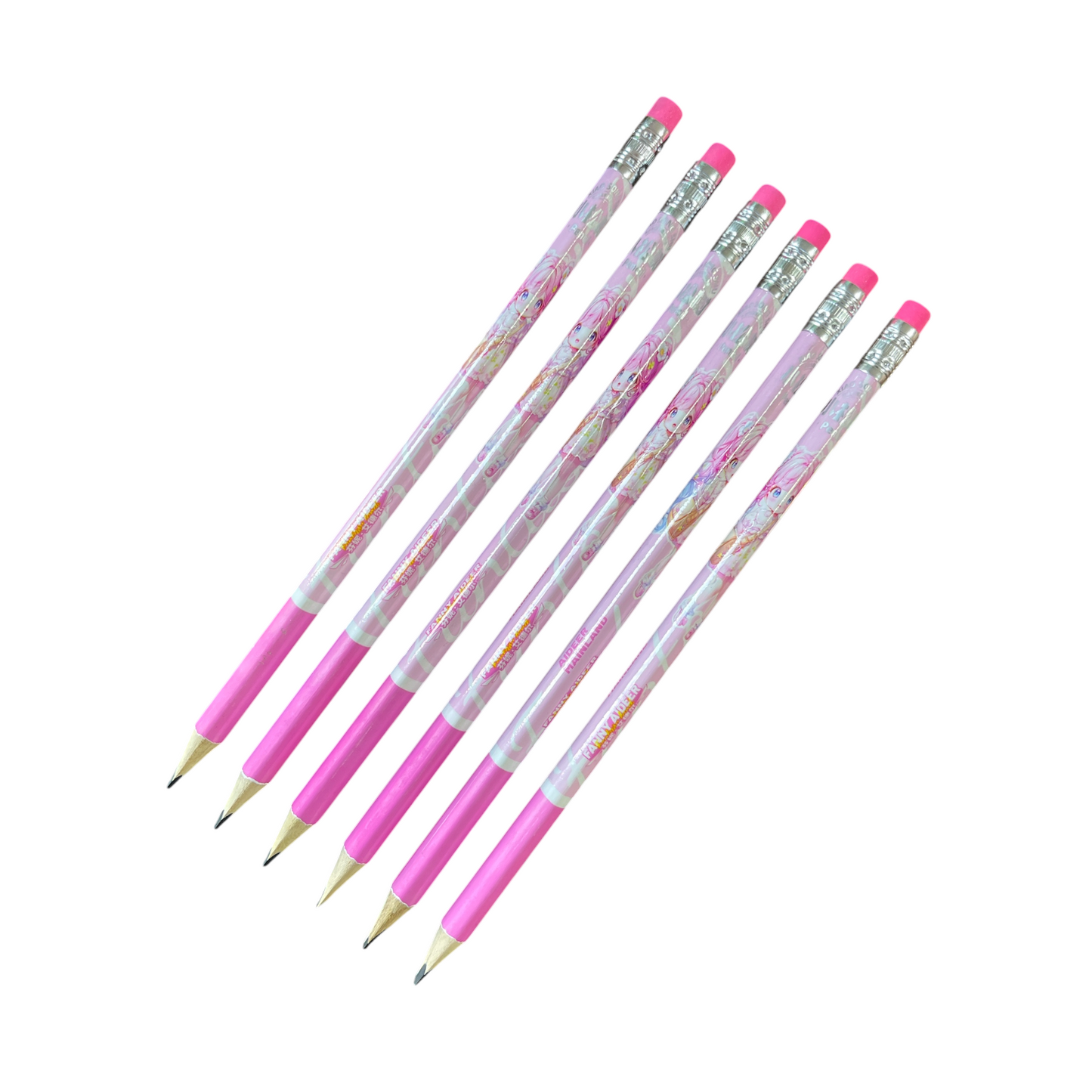 Pencils HB 12 Pack With sharpener - Kawaii Japanese Anime