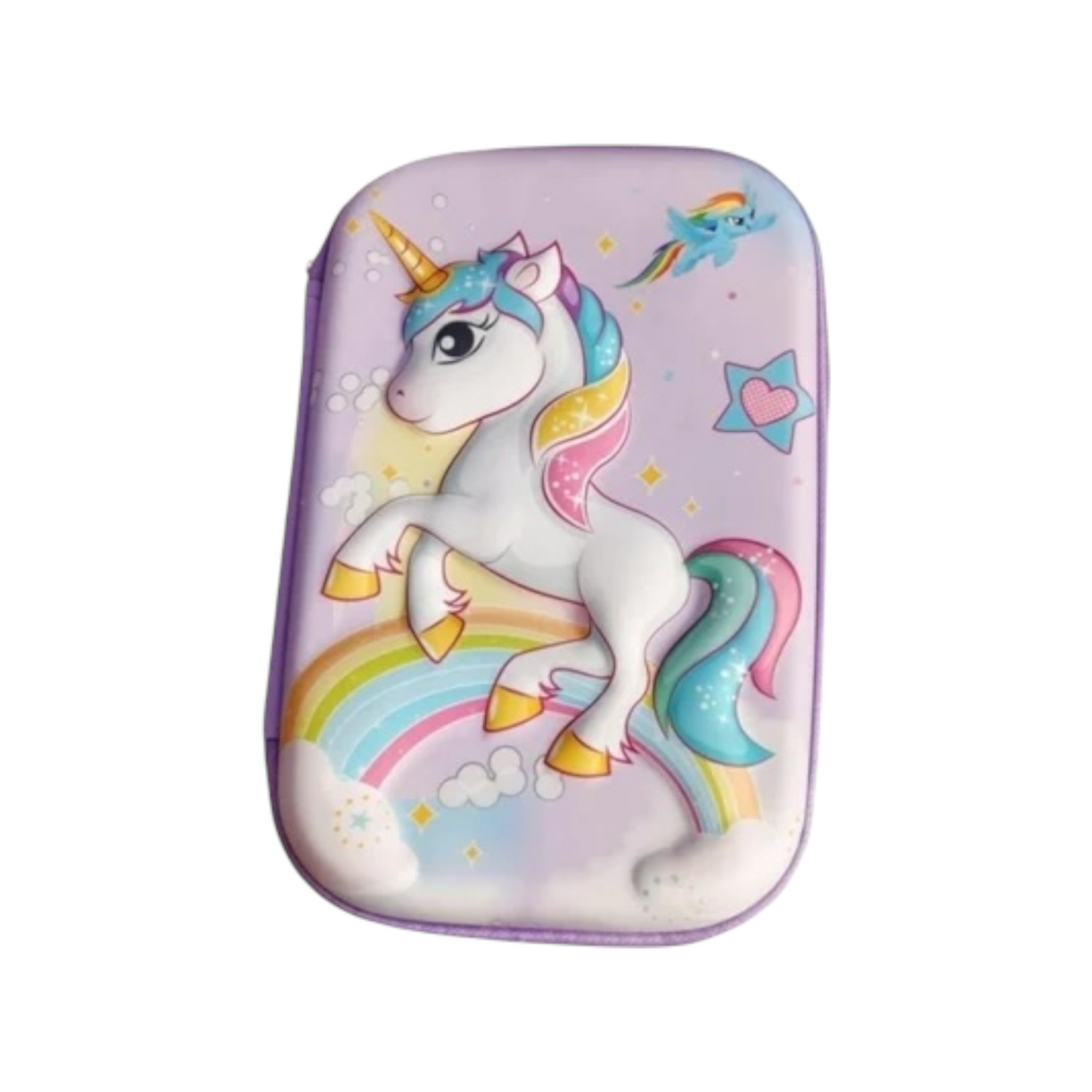3D Pencil Case Unicorn Shape