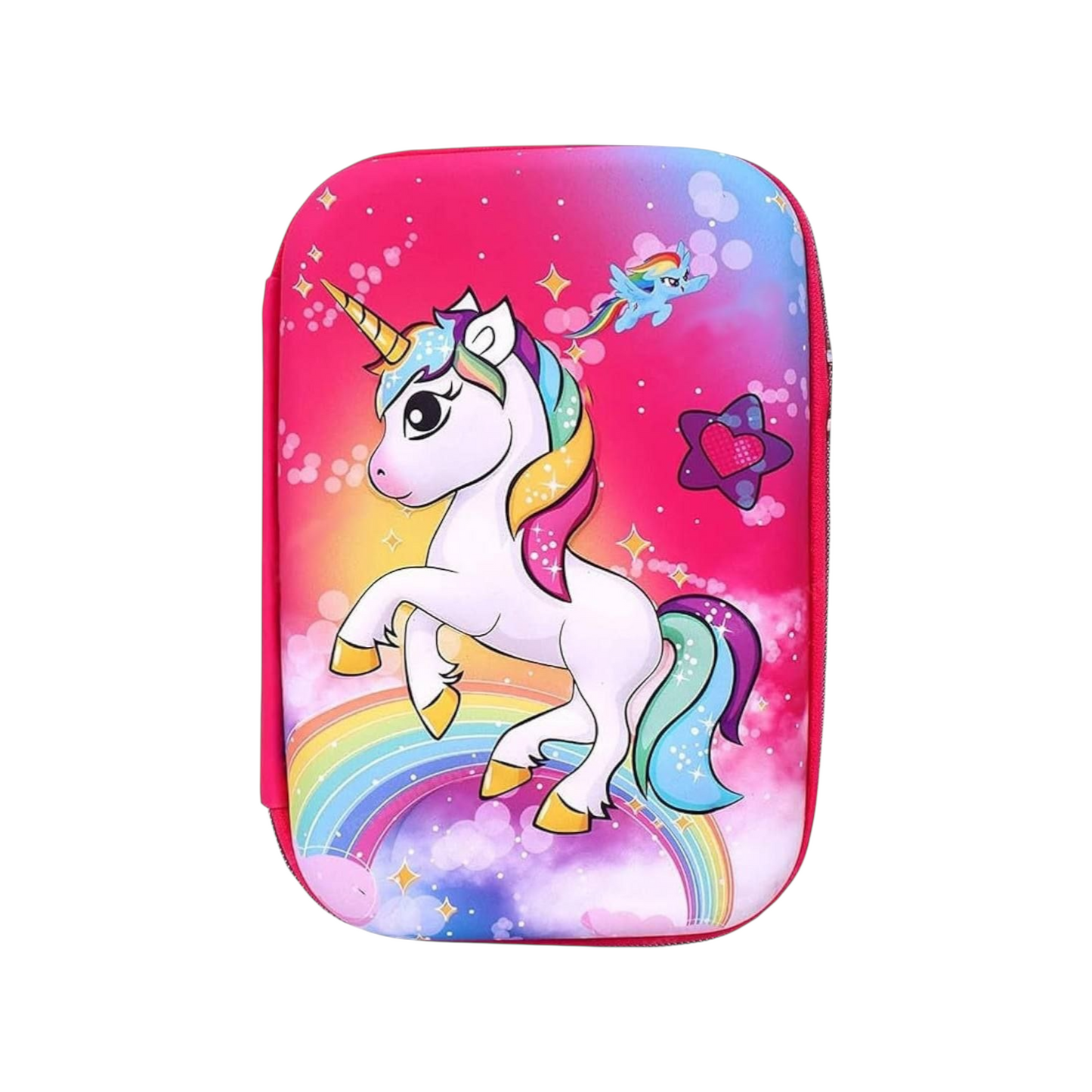 3D Pencil Case Unicorn Shape