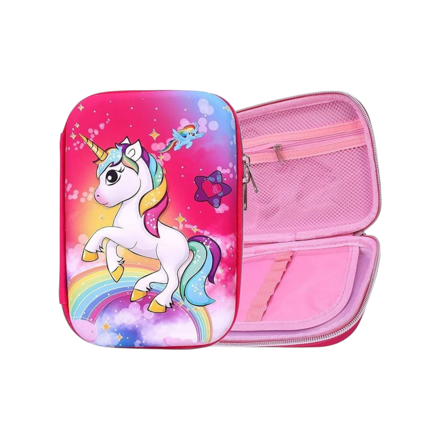 3D Pencil Case Unicorn Shape