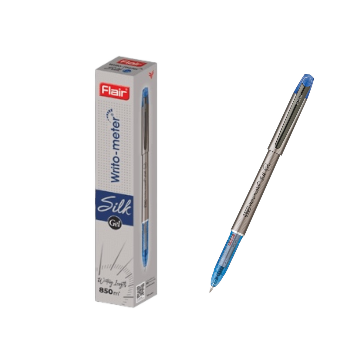 Flair Writo-Meter Silk Gel Pen Blue 0.7 mm - 1 Pen