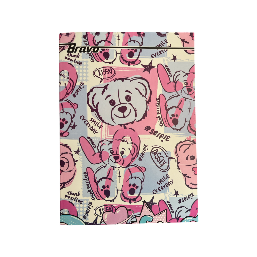 80 Sheets Bravo Stapled Lined Notebook w/ Margin A4