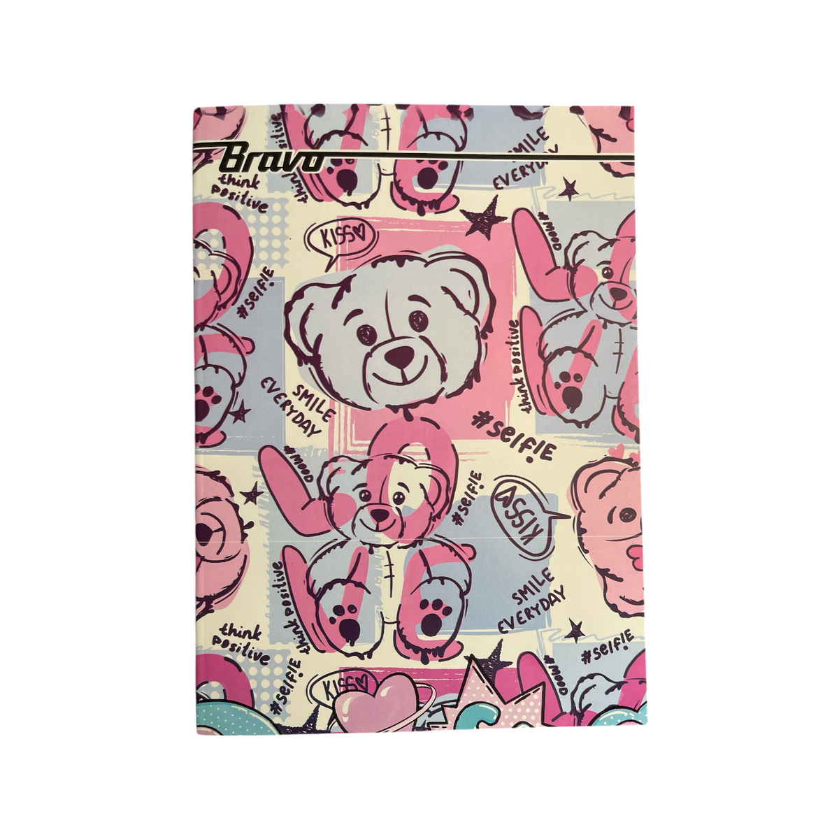 80 Sheets Bravo Stapled Lined Notebook w/ Margin A4