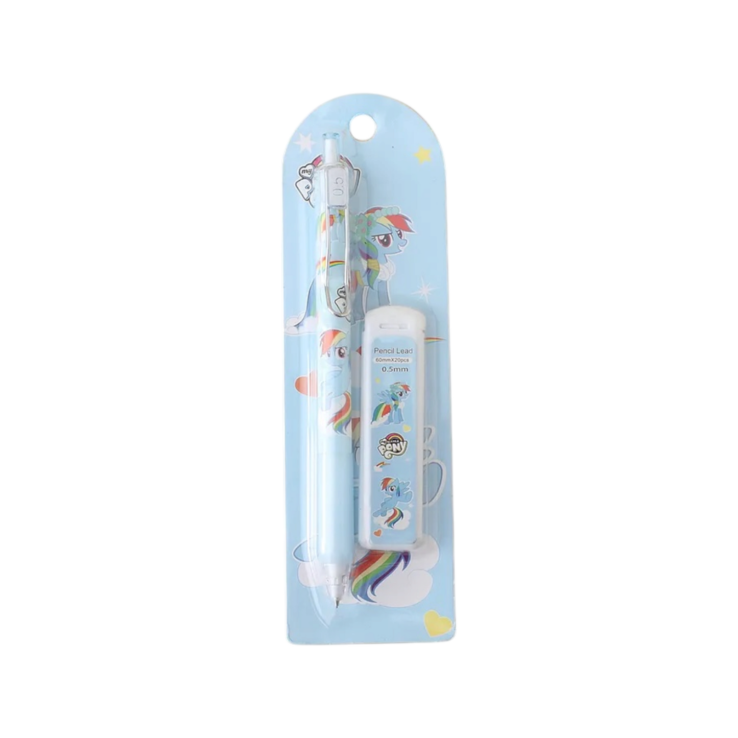 Disney Pony themed mechanical pencil and lead refill set HB 0.5mm