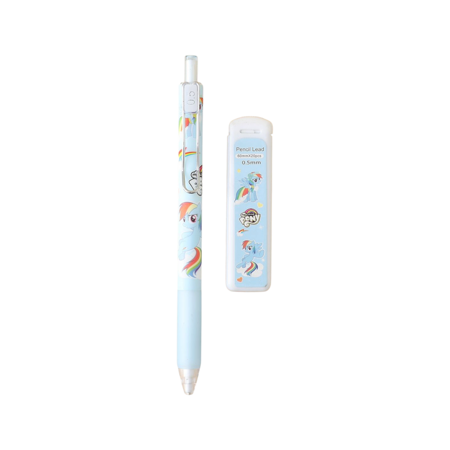 Disney Pony themed mechanical pencil and lead refill set HB 0.5mm