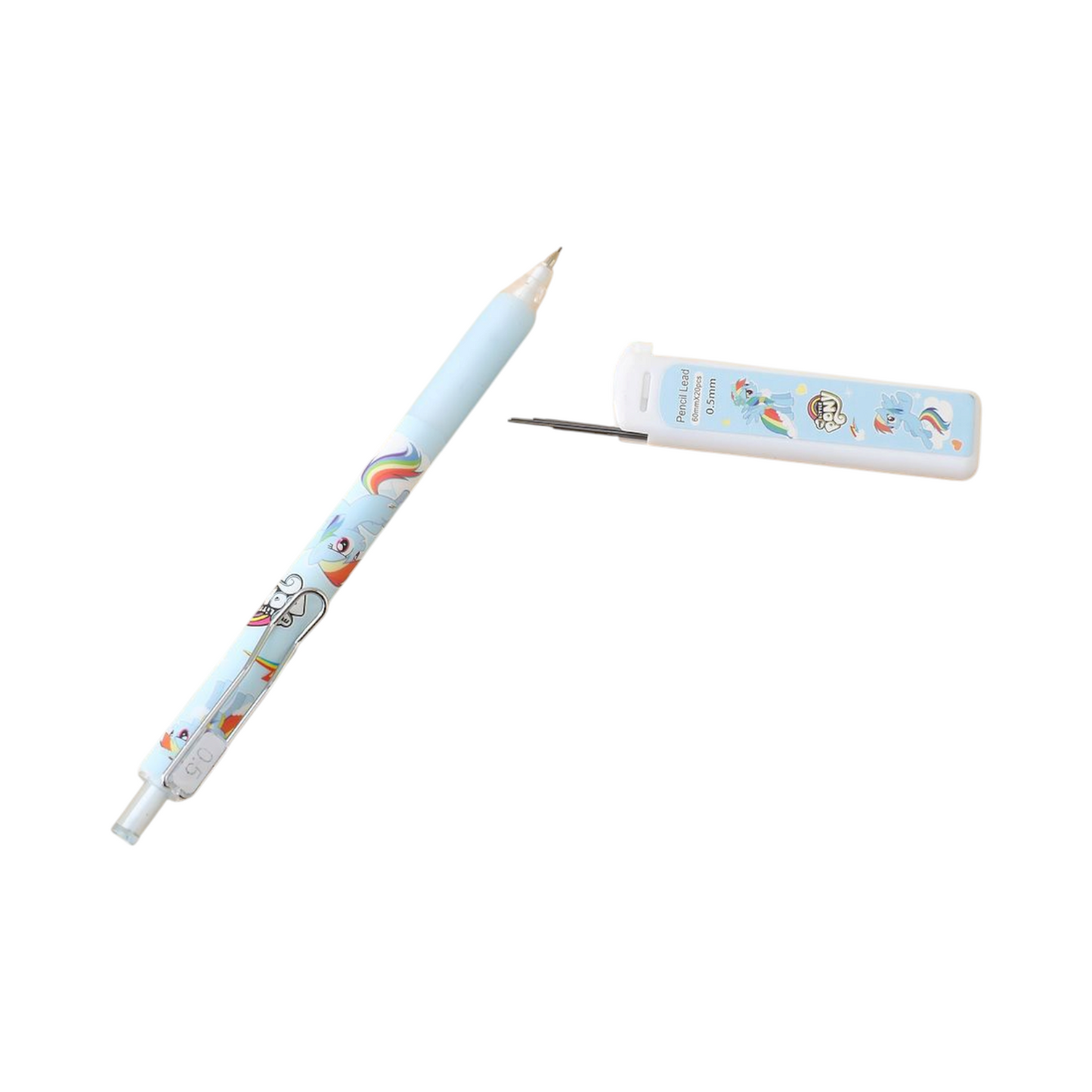 Disney Pony themed mechanical pencil and lead refill set HB 0.5mm