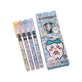 Ehikawa Gel Pen 4 Blue Pens Set 0.5 mm