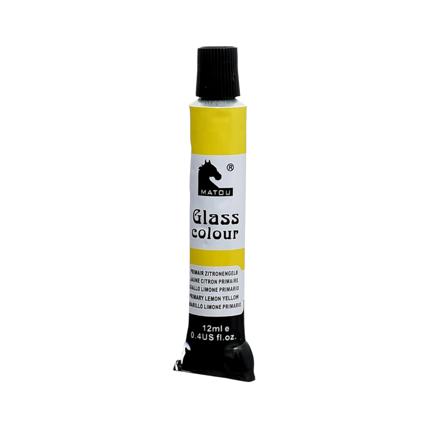 Matou Y-1363 High Quality Glass Colours 12 Tubes 12ml For Artist, Beginners and professionals - Multi Color