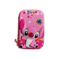 3D Pencil Case Large Stitch Pink 2