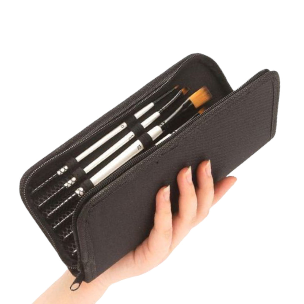 12pcs Professional Artist Paint Brushes Set Bag Pack