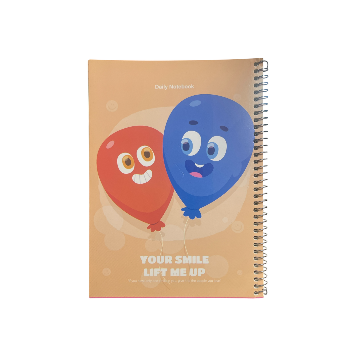 60 Sheets Notebook Wired A5 - Smile Lined