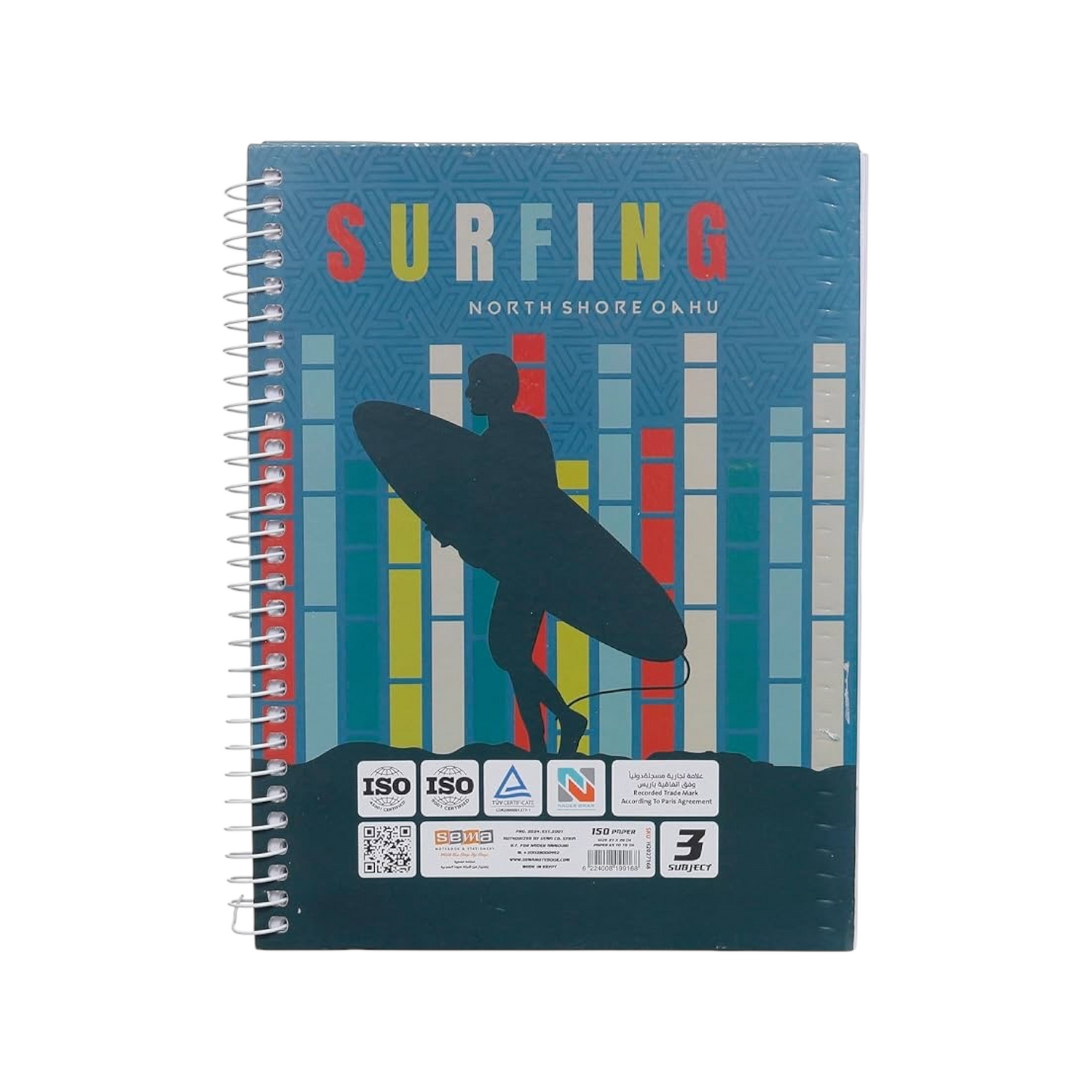 150 Sheets Sema Spiral Hard Cover Notebook 15 * 21