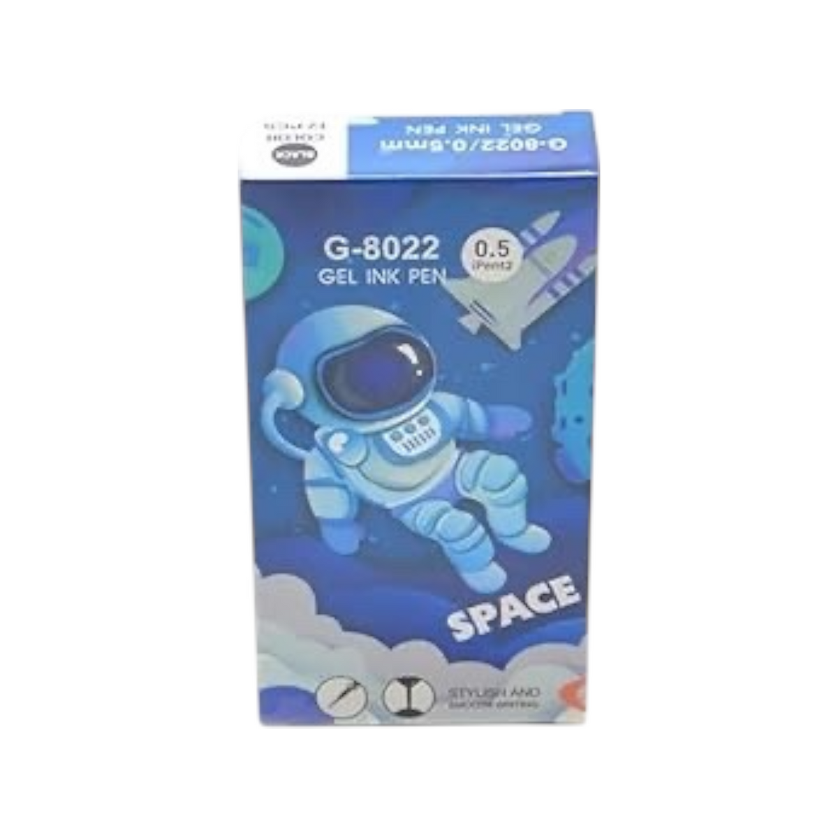 YOUMEI G-8022 Astronaut Space 12pc 0.5 mm - 1 Pen - Black