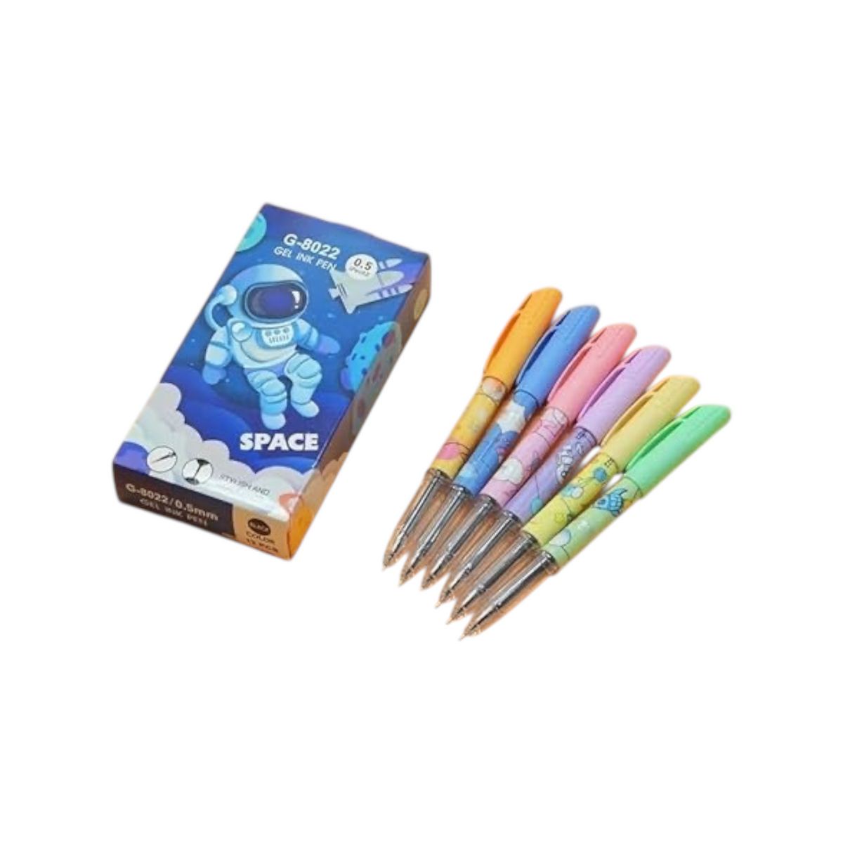 YOUMEI G-8022 Astronaut Space 12pc 0.5 mm - 1 Pen - Black