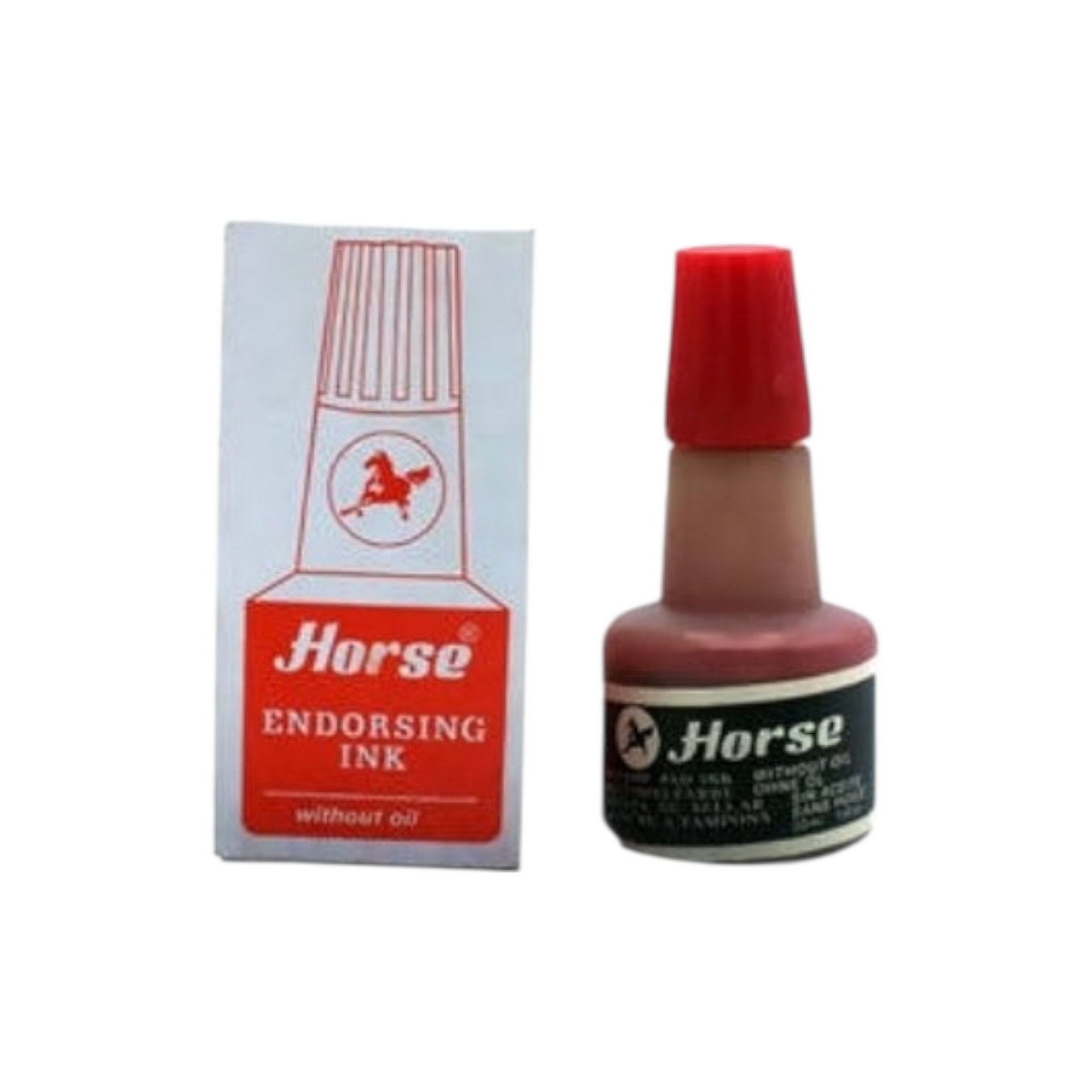 Red Stamping Ink - Horse